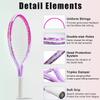bo'weiqi 17" Kids Tennis Racket for Aged 2-4, Lightweight Toddler Tennis Racket for Outdoor/Indoor Sports Including 1 Tennis Racket,1 Non-Slip Grip and 1 Shoulder Strap Bag Easy Carry(Pink) view 4