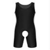 Linjinx Men's One Piece Singlets Leotard Sport Bodysuit Dance Unitard Biketard Gym Outfits Romper Black A X-Large view 4