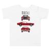 1969 Red Mach 1 Stang Pony Car Custom Toddler Short Sleeve Tee view 1