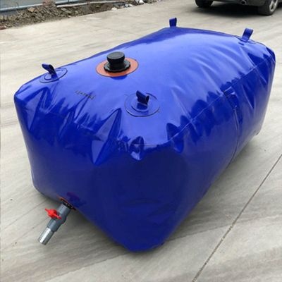 IMPREC Water Storage BagOutdoor Folding Water Bag Large Capacity Water Storage PVC Foldable Water Storage Thickened and Drought Household (Color : Blue, Size : 1.5x0.9x0.5m(650L))