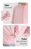 BAYRTIC Athletic Hoodie for Kids, Long Sleeve UPF50+ Thin Zip Soft Running Padding Fishing Top, Boys Girls 3-12 Years Light Blue view 4