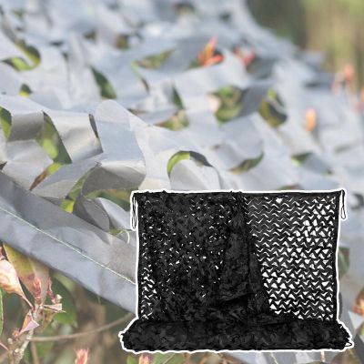 Camouflage Netting black,double Camo Netting,military hunting camouflage net,sunscreen/shade net,privacy screen,oxford fabric, waterproof, breathable,Camouflage Netting,Black-1.5x1m(4.9*3.3ft)