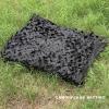 Camouflage Netting black,double Camo Netting,military hunting camouflage net,sunscreen/shade net,privacy screen,oxford fabric, waterproof, breathable,Camouflage Netting,Black-1.5x1m(4.9*3.3ft) view 3