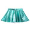 Nikiikoo Kids Girls Shiny Metallic Mini Flared Pleated Skater Skirt Athletic Dance Scooter Skorts Skirts Lakegreen 12 Years view 2