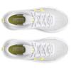 Under Armour Women's Charged Assert 10, (110) White/White/Sonic Yellow, 7, US view 4