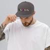 Adult Men Women Snapback Hat Embroidered Sushi Dark Grey view 3