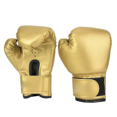 Children Boxing Gloves, One Pair Kids Sandbag Punching Punching Sparring Training Mitts Gloves (Gold)