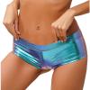 Aislor Women's Shiny Metallic Booty Shorts Hot Pants Modern Jazz Pole Dance Shorts Bottoms Colorful X-Large view 4