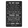 ENGZHI Dad Christmas Cards from Daughter, Thank You I Love You Wallet Card view 1