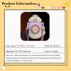 UICIOP Kawaii Water Bottle with shoulder strap and 3D sticker No BPA Water Bottle Cute Portable Water Bottle (Yellow,820ML) view 4