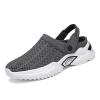Zonkacen Man Adjustable Heel Strap Anti Skid Air Mesh Outdoor Sandals for Summer Swimming Pool Surfing Fishing Home Room Workout Holiday Gray 8.5 Men view 1