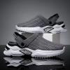 Zonkacen Man Adjustable Heel Strap Anti Skid Air Mesh Outdoor Sandals for Summer Swimming Pool Surfing Fishing Home Room Workout Holiday Gray 8.5 Men view 2