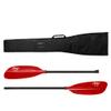 YUZIZ Kayak Paddle and Paddle Bag for Touring Kayaking in Ocean,River,Lake,Carbon Shaft with Plastic Adjuster and Fiberglass Blade (Red,205cm-215cm) view 1