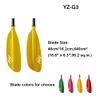 YUZIZ Kayak Paddle and Paddle Bag for Touring Kayaking in Ocean,River,Lake,Carbon Shaft with Plastic Adjuster and Fiberglass Blade (Red,205cm-215cm) view 4
