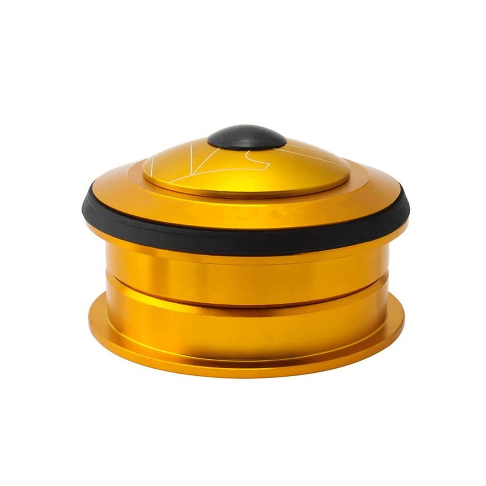 BOXKAT 1-1/8" Bearing Headset, 44 Mm Frame 28.6mm Threadless Straight Steerer Fork Bearing Bike Headset (Color : Gold, Size : 44mm)