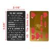 ENGZHI Sister Christmas Card, I Love You Sister Birthday Card for Adult Wedding Graduation Mothers Day, Metal Engraved Wallet Card view 2