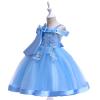 bebeone Girls Flower Dress Kids Formal Pageant Party Wedding Dresses (Sky Blue-110) view 2