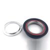 1-1/8" 44mm Bike Headset, Threadless Sealed Bearings Mountain Bike Headsets Accessory Black (Color : Black, Size : 34-34mm) view 4