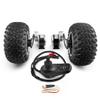 L-faster 24V 250W Dual Gear Motor Chain Drive10x6.0 Off-Road Wheel Joystick for Trolley Sand Cart Wheelchair E-BikeMax 11kph Remote view 1