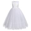 1st Communion Dresses for Girls - Girls Dress - Angel Costumes for Girls - Flower Girls Lace Bridesmaid Dress Long A Line Wedding Pageant Dresses Tulle Party Gown White - Pearl 5-6 Years view 1