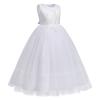 1st Communion Dresses for Girls - Girls Dress - Angel Costumes for Girls - Flower Girls Lace Bridesmaid Dress Long A Line Wedding Pageant Dresses Tulle Party Gown White - Pearl 5-6 Years view 3