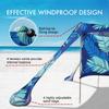 Beach Canopy Tent Shade with Sidewalls 10x10FT, 6.6FT Tall, UPF50+ Sun Shelter, Windproof & Water Resistant, Includes Guylines Sand Shovel Stability Poles, Easy Up for Beach Outdoor Camping Backyard view 3
