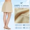 BEAUTELICATE Womens Half Slip 100% Cotton Vintage Underskirt view 2