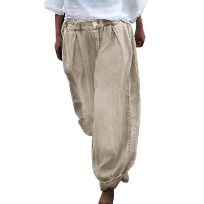 ZYXTIM Women's Casual Harem Trousers Wide Leg Loose Baggy Casual Boho Floral Print Hawaii Hippie Summer Lounge Jeans Pants