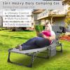 ABORON 5 Positions Camping Cots for Adults,Outdoor Folding Sleeping Cot/Mat,Folding Chaise Lounge Chair with Pillow,Portable Reclining Chair for Beach Lawn Camping Pool,Sunbathing Chairs view 3