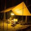 Camping Tarp Waterproof 13x16 ft Rectangle Lightweight Camping Tent Tarp, Hammock Rain Fly, Portable Survival Shelter for Camping Backpacking Traveling Outdoor Adventure (Khaki) view 2
