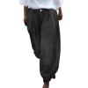 ZYXTIM Women's Casual Harem Trousers Wide Leg Loose Baggy Casual Boho Floral Print Hawaii Hippie Summer Lounge Jeans Pants view 1
