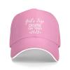 Girls Trip Cheaper Than A Therapy 2023 Novelty Travel Baseball Dad Hat Women Running Golf Cap Hat Trucker Hats Pink view 1