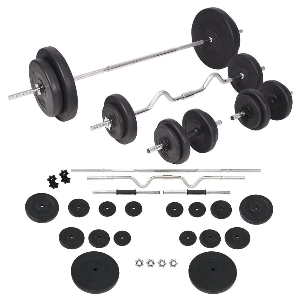 GOLINPEILO Adjustable Barbell and Dumbbell Set, Weights Set, Dumb Bells Weights Set for Home Gym, Barbells Weights for Exercises, Dumbbells Weights Set with Connector (Q-Weight-198.4 lb)