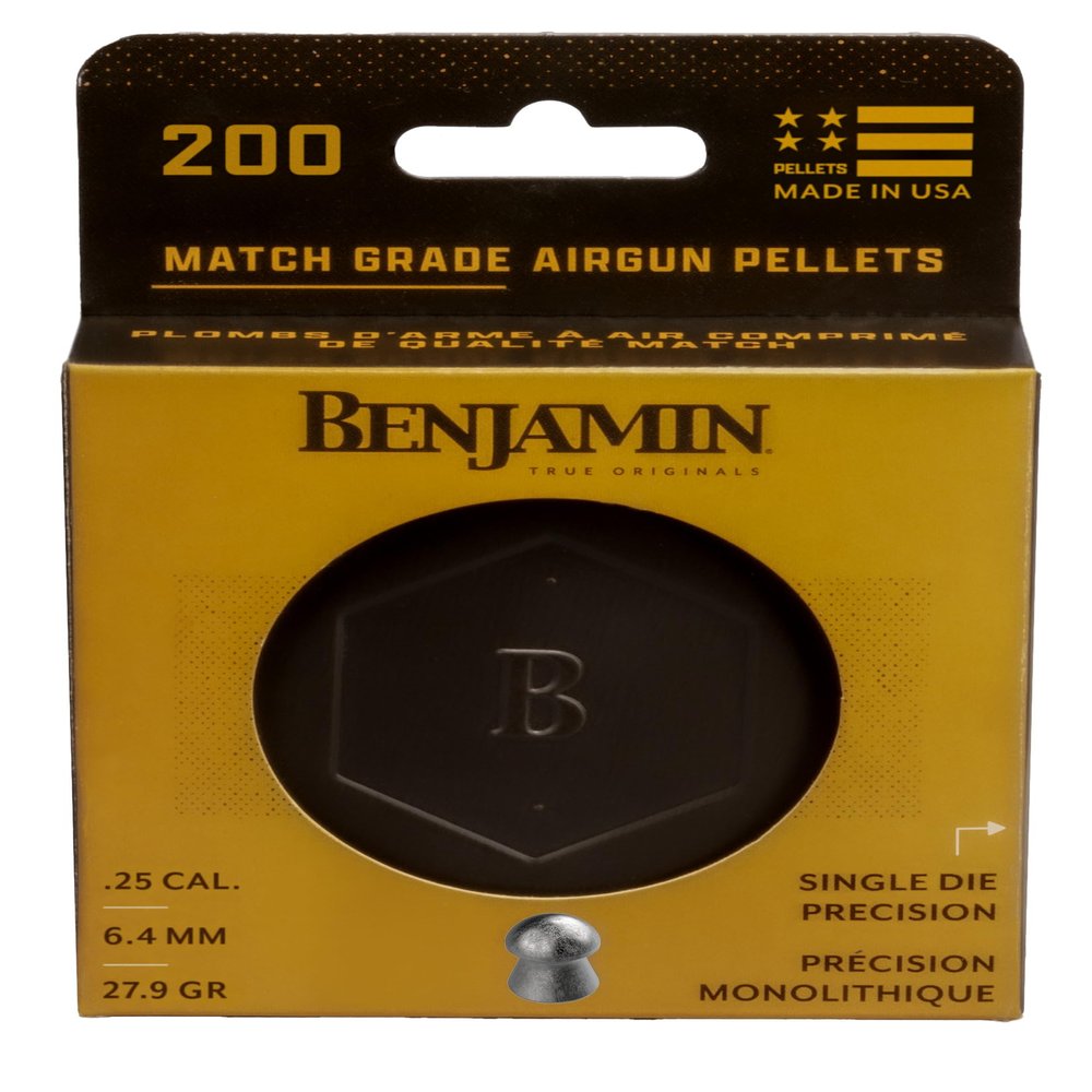 Benjamin BD25 Single-Die .25-Caliber 27.9-Grain Domed Pellets (200-Count)
