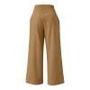 XUNRYAN Women's Cotton Linen Wide Leg Pants Summer Casual High Waisted Boho Palazzo Pants Baggy Lounge Trousers w Pockets view 4
