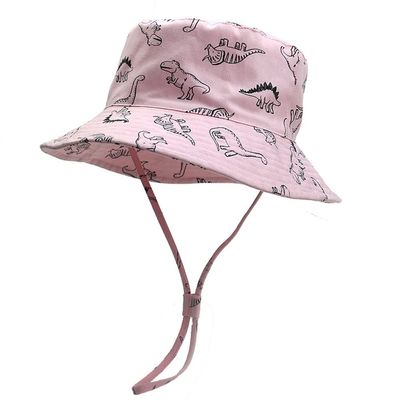 Toddler Sun Hat UPF 50+ Large Brim Outdoor Play Baby Sun Protective Kids Bucker Hat Summer Beach Cap for Boys Girls (as1, Age, 2_Years, 4_Years, 03 Pink Dinosaur)