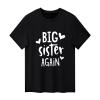 Baby Girls Sister T Shirt Sibling Matching Outfit Big Sister Again Tees Tops (3-Big Sister Again-Black, 4-5 Years) view 1