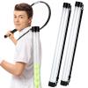 Lenwen 2 Pack Tennis Ball Tube Pickup, Fits 15 Tennis Ball with Shoulder Strap, Lightweight Collector Holder Picker Grabber Retriever Tube Carrier for Players, Coaches & Instructors(Clear) view 1