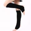Long Leg Warmer Womens Men 80s Party Ribbed Knit Dance Sports Leg Warmer Winter Toddler Leg Warmers (Black, One Size) view 3