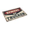 Abipuir Man Cave Decorations Beware of Trucker Doormat Doormat Rug Mat in House (Size : 65X90CM) view 2