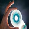 JHKJ Inline Skate Replacement Wheels 76mm Luminous Flash Inline Skates Wheel 8-Pack Used on Break Wheels Training Wheels Luggage Wheels Etc,Blue view 3
