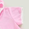 Hoanselay Kids Toddler Little Girl Swim Cover Up Towel Terry Swimsuit Wraps Zip Up Bathing Suit Robe Pool Beach Coverup (Pink, 4-5 Years) view 2