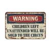 Abipuir Man Cave Decorations Warning Children Left Unattended Will Be Sold to Circus Rug Doormat Rug Mat in House (Size : 65X90CM) view 3