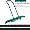AIWFL 4.3FT Aluminium Alloy Sport Tennis Court Squeegee with Wheels, Tennis Court Rain Shuttle with Additional 2 EVA Foam Blade, Professional Squeegees Floor Water Remover Squeegee Broom, Green view 3