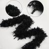 Larryhot 45g Black Feather Boa - 2 Yards Turkey Boa Feathers for Party Bulk,Halloween,Wedding,Centerpieces,Concert,Costume and Home Decoration(45g-Black) view 3