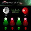 LED Badminton Shuttlecocks, Badminton Birdies 4pcs - Lighting Glow in The Dark Night view 4