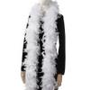 Larryhot 45g White Feather Boa - 2 Yards Turkey Boa Feathers for Party Bulk,Christmas,Wedding Centerpieces,Costume,Concert,Pet and Home Decoration(45g-White) view 1
