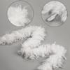 Larryhot 45g White Feather Boa - 2 Yards Turkey Boa Feathers for Party Bulk,Christmas,Wedding Centerpieces,Costume,Concert,Pet and Home Decoration(45g-White) view 3