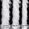 Larryhot 45g White Feather Boa - 2 Yards Turkey Boa Feathers for Party Bulk,Christmas,Wedding Centerpieces,Costume,Concert,Pet and Home Decoration(45g-White) view 4