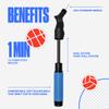 SPORTBIT Exercise Ball Pump  Hand Pump for Yoga Balls, Pilates & Stability Balls  Push & Pull Inflating System  Fitness Ball Air Pump with 5 Needles for Sports Balls view 4